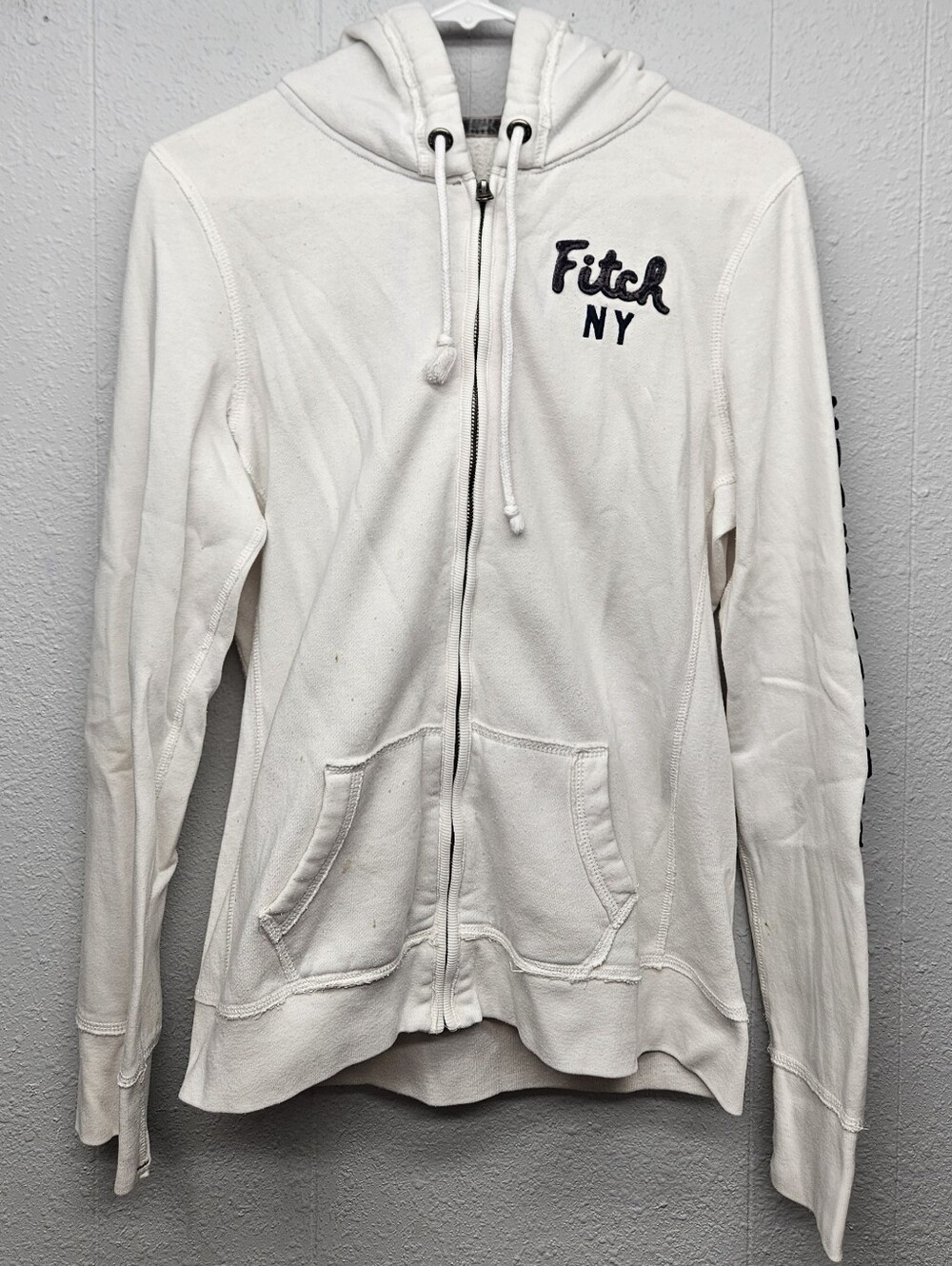Vintage Abercrombie & Fitch A&F Zip-Up Hoodie Sweatshirt Casual Gorpcore Winter